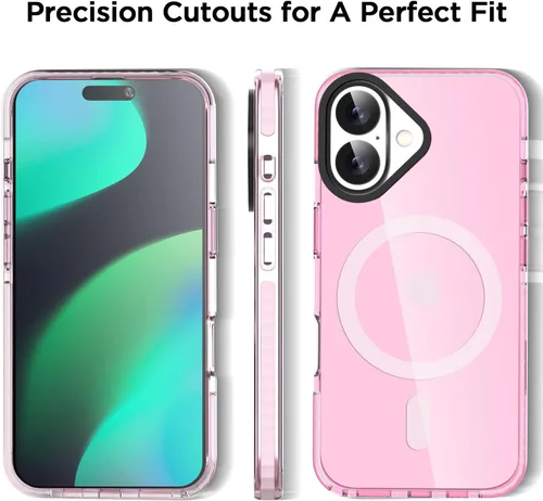 Miniatura 335 de AICase Funda protectora para iPhone 16 compatible con iPhone 16, delgada, ligera, transparente [no amarillenta] Diseño vibrante