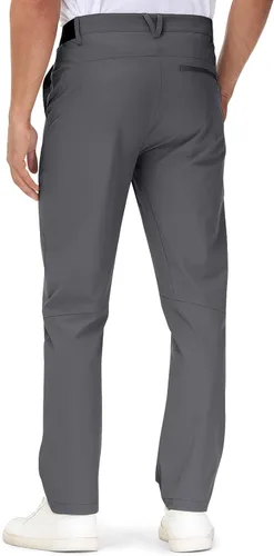 Miniatura 2 de TBMPOY Pantalones de golf elásticos para hombre con 4 bolsillos, de secado rápido, ligeros, de verano, pantalones casuales para hombres, trabajo