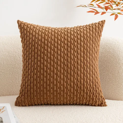 Miniatura 18 de UGASA - Funda de almohada decorativa de pana suave de otoño de 12 x 20 pulgadas, diseño bohemio a rayas, oblonga, para sofá, sala de estar, cama