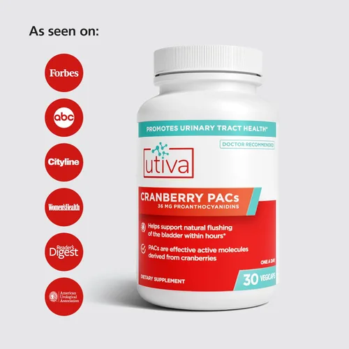 Miniatura 4 de Szio+ Utiva Arándano PACs – Ingredientes clínicamente estudiados 36mg de extracto de PACs - Prevención de UTI para mujeres - Salud del tracto