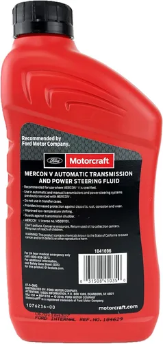 Miniatura 3 de Motorcraft, líquido para transmisión automática XT5QMC Mercon V, botella de 12 cuartos