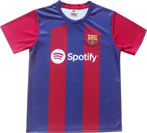 Miniatura 4 de Juego de calcetines cortos de fútbol para niños 20232024 Barca Home #9 Robert Lewandowski Football Soccer Kids Jersey, tallas juveniles