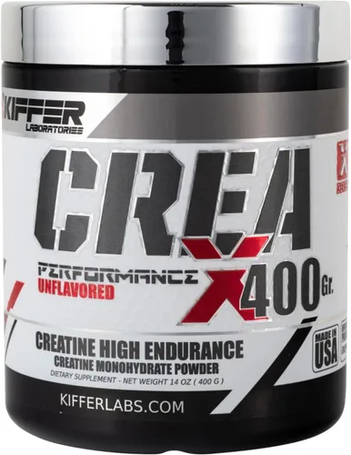 Kiffer Labs CreaX - Monohidrato de creatina en polvo, 14.11 oz (80 porciones), creatina pura para el crecimiento muscular y la fuerza,