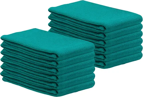 Miniatura 17 de Toallas Blue Huck de alta calidad, paquete de 24, 15 x 27 pulgadas, 100% algodón, a granel para limpieza general, tienda de automóviles y uso Azul