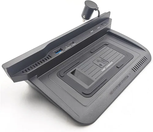 Soporte para teléfono de coche con carga inalámbrica compatible con Nissan X-Trail T33 2022 2023 Accesorios interiores 15 W Cargador inalámbrico de