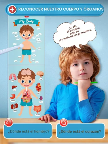 Miniatura 2 de Lehoo Castle Kit de médico para niños pequeños de 3 a 5 años, juego de médicos para niños, juego de simulación con disfraz de médico, estetoscopio