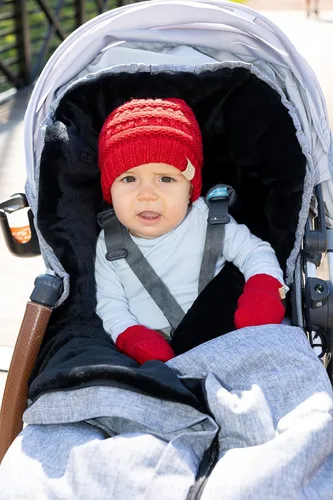 Miniatura 4 de Funky Junque - Gorro tejido tipo Beanie calentito para bebé, ideal para el invierno