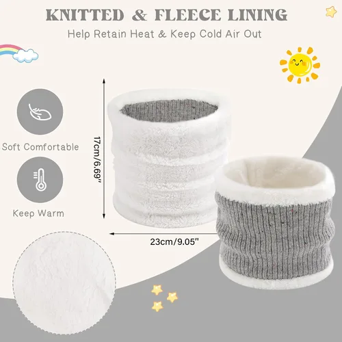 Miniatura 4 de Toddler Kids Winter Hats Gloves Scarfs Beanie Mittens Neck Warmer for 0 6 12 Months 1 2 3 4-10 Year Old Baby Girls Boys Gifts