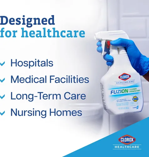 Miniatura 3 de Clorox Healthcare Fuzion - Spray desinfectante limpiador de 32 onzas, paquete de 9 unidades (el paquete puede variar)