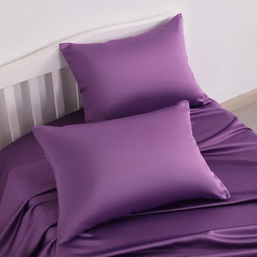 Miniatura 6 de NTBAY - Fundas de almohada de satén de seda con cremallera para niños pequeños - 2 unidades con cremallera oculta de 13x18 - Fundas de almohada