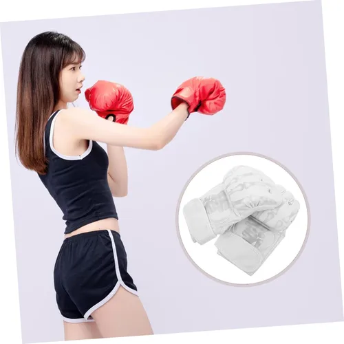 Miniatura 9 de Guantes de boxeo para hombres y mujeres, protección mejorada, guantes de medio dedo para jóvenes y adultos, equipo de entrenamiento acolchado