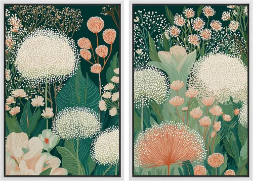 Miniatura 140 de MUDECOR Lienzo enmarcado para pared, bosque brumoso, reflejos, paisaje tranquilo, ilustraciones modernas, arte decorativo, bohemio, tranquilo/zen