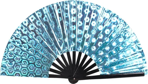 Miniatura 22 de Paquete de 4 ventiladores de mano plegables grandes para mujeres/hombres, ventilador chino de Kung Fu de mano, abanicos plegables decorativos
