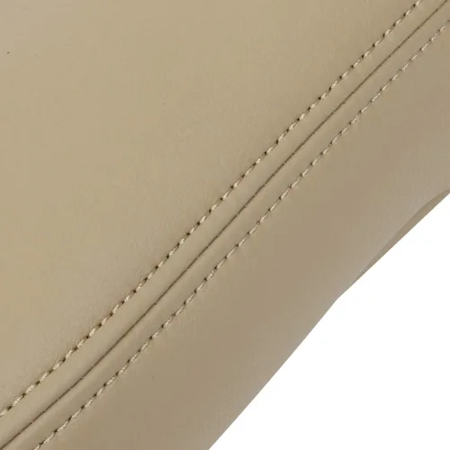 Miniatura 7 de LUJUNTEC Funda de repuesto de cuero para reposabrazos de asiento beige para Ford F150 F250 F350 para Excursion Lariat 99 00 01 02 03 04 05 06 07