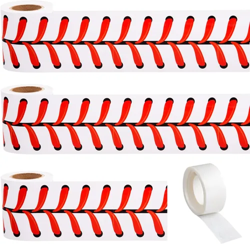 AWIZOM Tablero de anuncios de béisbol de 99 pies, borde recto, con borde recto, decoración de aula para escuela en casa, decoración de fiesta de