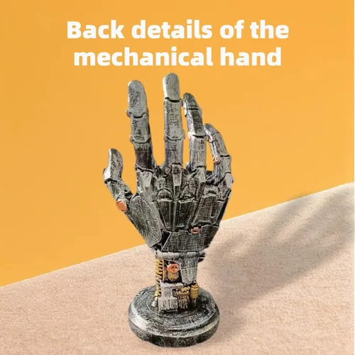 Miniatura 3 de Cyberpenk - Mano mecánica Silverhand, soporte para control de juegos, estilo punk, steampunk, moderno, decoración del hogar, decoración de sala