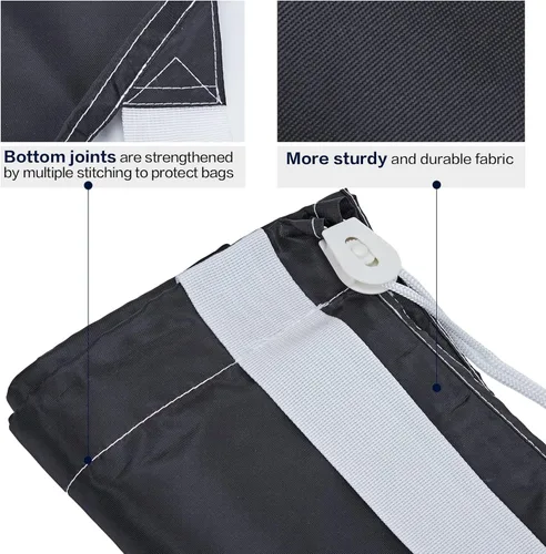 Miniatura 5 de HOMEST Paquete de 2 bolsas de lavandería de viaje XL Wash Me con correa, organizador de ropa sucia, lo suficientemente grande como para contener 4