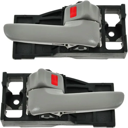 Miniatura 13 de TRQ Juego de 2 manijas de puerta interior trasera cromada y cachemira para Chevy GMC