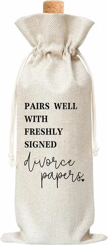 Regalos de divorcio para mujeres, decoraciones de fiesta de divorcio para mujeres, bolsas de vino, regalos para mujeres recién divorciadas, hombres