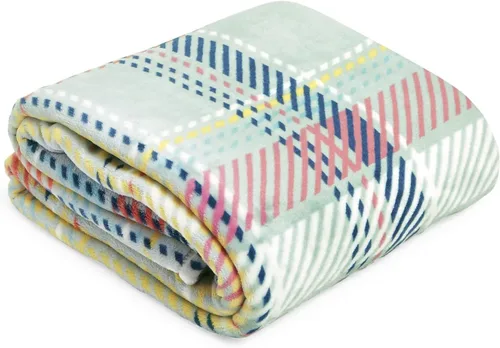Miniatura 19 de Vera Bradley Manta de felpa de forro polar Botánico Paisley Rosa