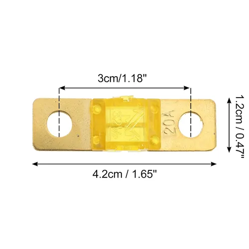Miniatura 3 de X AUTOHAUX 2 unids 20A 32V AMI fusibles reemplazo para automotriz marina sistema de vídeo de audio electrónica