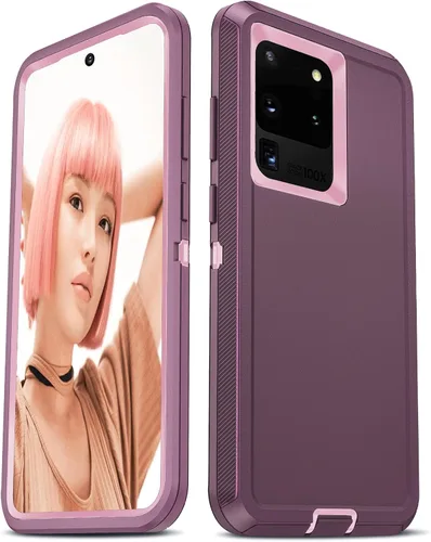 Miniatura 18 de LeYi Funda compatible con Samsung Galaxy S20 Ultra: funda resistente 3 en 1 para Samsung S20 Ultra, funda de grado militar a prueba de golpes