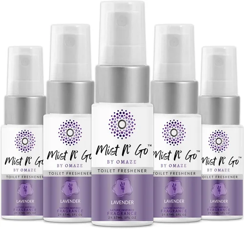 Miniatura 52 de Mist N' Go by Omaze - Aerosol de Baño de Viaje para Inodoro Eliminador de Olores - Aerosol de Inodoro de Viaje para Ambientador de Aire de Baño