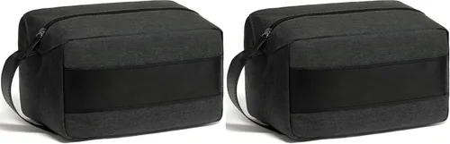 Miniatura 10 de Vorspack Neceser para hombre – Bolsa de viaje resistente al agua para artículos de tocador, accesorios, artículos esenciales de viaje, regalos, Negro