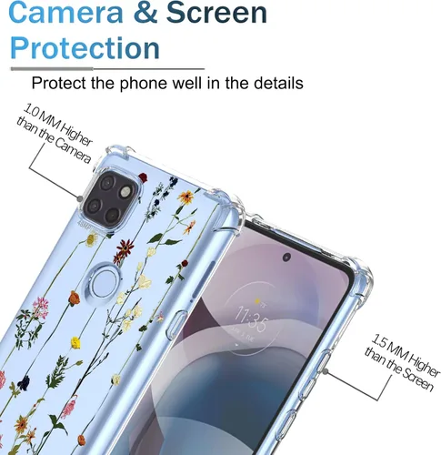Miniatura 84 de Funda para Moto G Stylus 2021 4G Clear Flower Funda de teléfono TPU suave a prueba de golpes, antiarañazos, funda protectora para Motorola G Stylus
