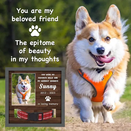 Miniatura 2 de Regalos conmemorativos para perros y gatos, marco de fotos conmemorativo de mascotas, regalos para amantes de las mascotas, letrero personalizado