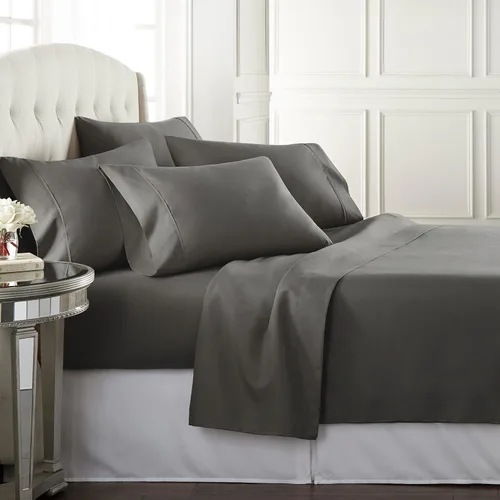 Danjor Linens Juego de sábanas Cal King para personas que duermen con calor, sábanas de calidad de hotel con 4 fundas de almohada, bolsillos 03 -