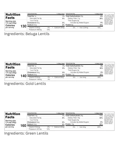 Miniatura 2 de Lentejas rojas cultivadas en el Pacífico Norte, bolsa resellable de 4 libras, sin OGM, kosher, vegano