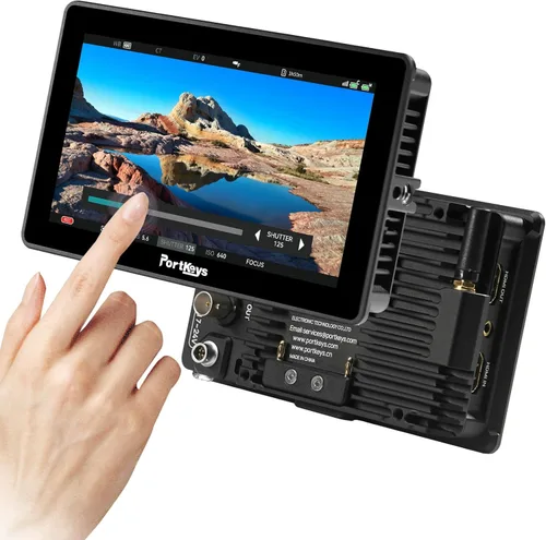 Miniatura 10 de Portkeys BM7 II DS Monitor de cámara 7 "2200nit Pantalla dividida Monitor de campo de aluminio Shell 3G SDI entrada/salida congelación marco táctil