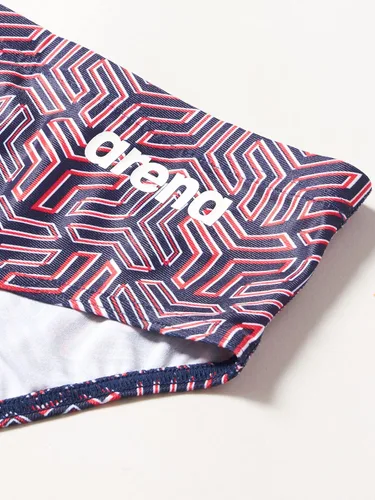 Miniatura 2 de ARENA Men's Team Color Print 3-inch Brief Athletic Training Swimsuit Bathing Suit