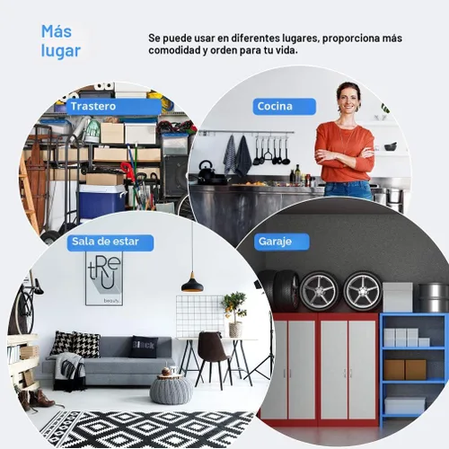 Miniatura 7 de Estantería de alambre resistente, altura ajustable, certificación NSF, utilidad, acero rodante, grado comercial, para cocina, baño, oficina