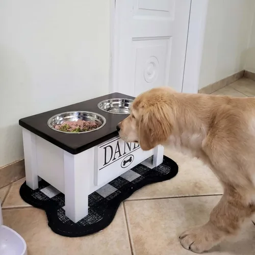 Miniatura 42 de GrooveThis Woodshop Soporte Personalizado de Cuenco Elevado para Perros de Tamaño Grande, Mediano, Pequeño y Extra Pequeño - Cuencos de Acero Negro