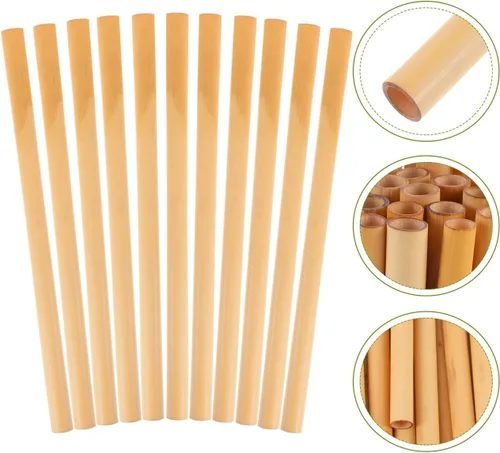 Miniatura 6 de COHEALI Mason Bee Tubes - Paquete de 50 tubos de anidación de varillas naturales de 7.87 pulgadas para casa de abejas, solitario de 0.276-0.354 in