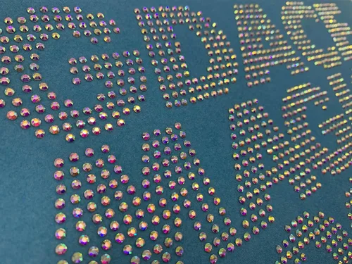 Miniatura 4 de Plantilla de diamantes de imitación Metarial Magic Sticky Flock autoadhesivo de diamantes de imitación en rollo para máquina de corte de 12 pulgadas