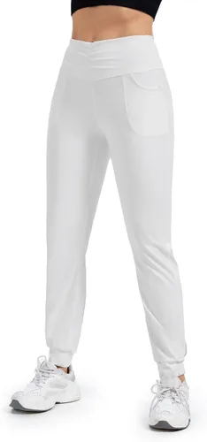 Miniatura 4 de Blaosn Pantalones deportivos fluidos para mujer con bolsillos, pantalones deportivos de yoga, entrenamiento, leggings casuales para descansar, ropa