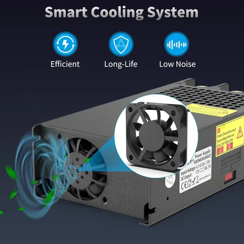 Miniatura 3 de Conversor AC a DC 800W 66.7A, fuente de alimentación de 12V, conversor adaptador transformador de 110V AC a 12V DC para RV, radio/estéreos de coche