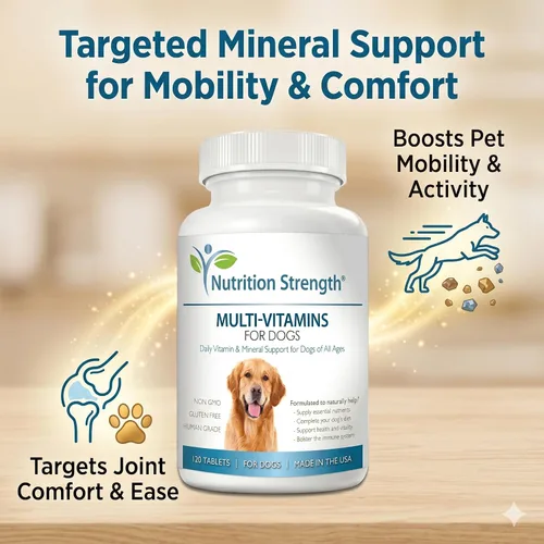 Miniatura 3 de Multivitaminas para perros, apoyo diario de vitaminas y minerales, suplementos nutricionales para perros para todas las razas y tamaños caninos
