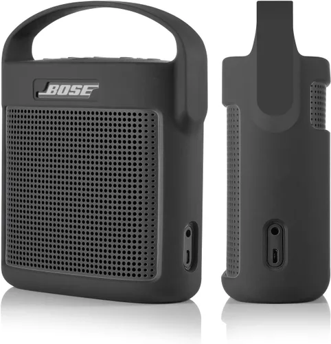 Miniatura 2 de Funda protectora de silicona con asa compatible con Bose SoundLink Color Speaker II (gris oscuro)