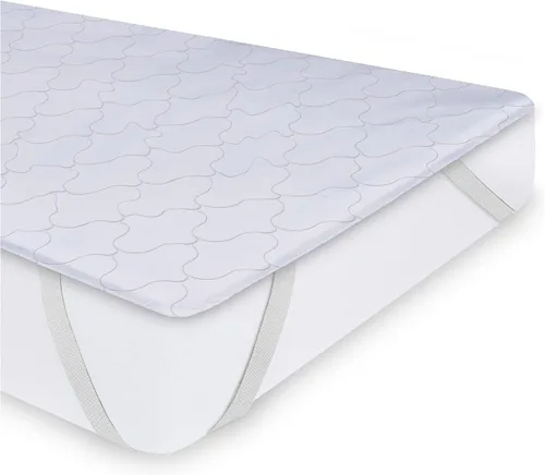 Funda acolchada para colchón de 30 x 75 pulgadas, protector acolchado de lujo pequeño, impermeable, 100%, cubierta superior resistente, protección