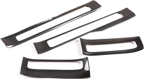 Miniatura 3 de Cubierta protectora para el umbral de la puerta interior del automóvil de fibra de carbono 100% real para Mercedes Benz Clase G W463 2019-2020