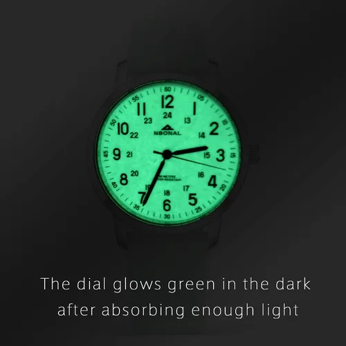 Miniatura 4 de NBONAL Nurse Watch Doctor Medical Student Watch for Women 50 Meters Waterproof Easy Read Glow White Dial 24 Hour Military Style Numbers NB-211L