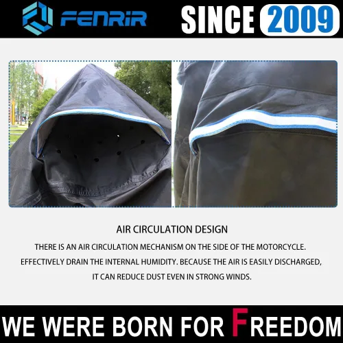 Miniatura 7 de Fenrir Funda para Motocicleta de Tres Ruedas Protección para Todas las Estaciones Impermeable Almacenamiento Exterior Orificio para Antena Diseño