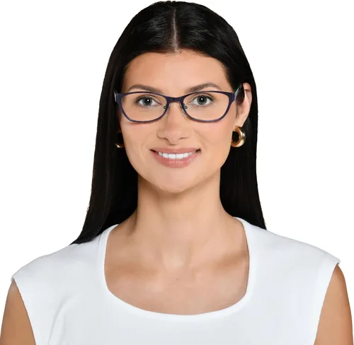 Miniatura 5 de Foster Grant womens Charlsie Multifocus Reading Glasses Cat-Eye Reading Glasses Azul marino satinado/transparente