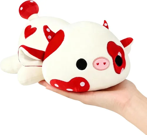 Miniatura 20 de Onsoyours Lindo peluche de vaca, suave peluche de aguacate amoroso, juguete de peluche esponjoso, almohada de aguacate, regalo para niños
