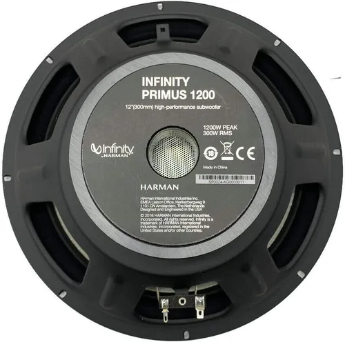 Miniatura 5 de Infinity Primus 1200 - Subwoofer de audio para automóvil de 12 pulgadas, 1200 W, potencia máxima, 4 ohmios