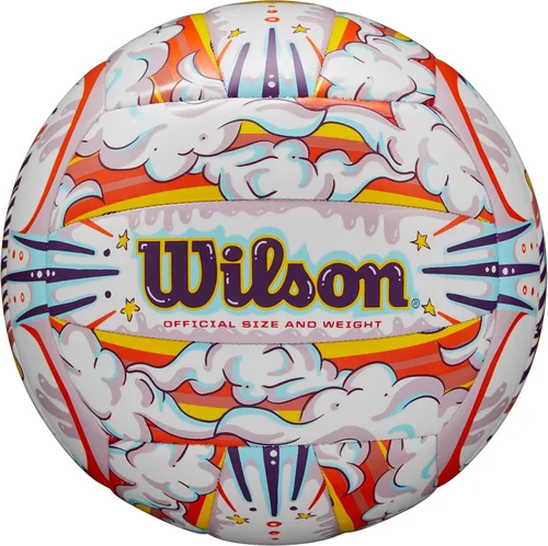 Miniatura 5 de Wilson - Balón de voleibol para actividades recreativas al aire libre, tamaño oficial Verde/Anaranjado/Azul